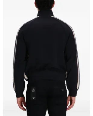 Emporio Armani サイドストライプ ジップアップ トラックジャケット - サムネイル4