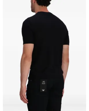 Emporio Armani 細編みの半袖Tシャツ - サムネイル4