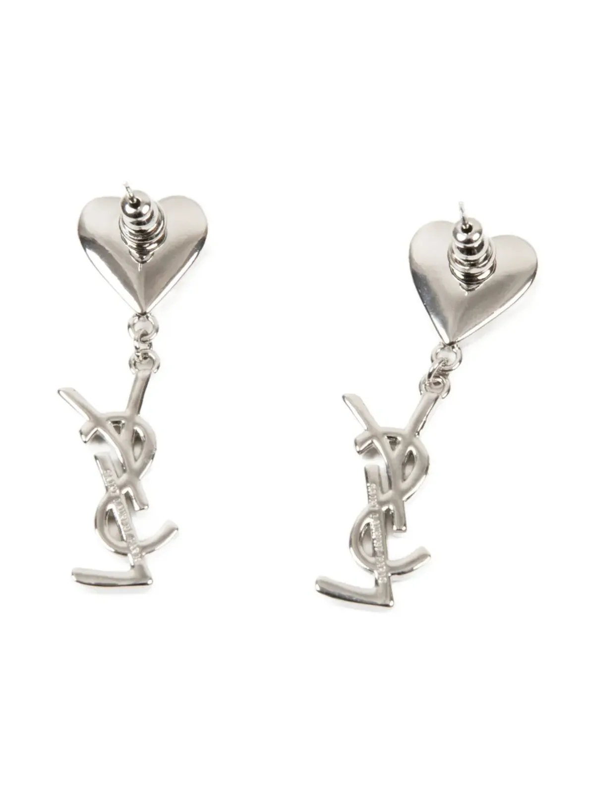 Saint Laurent ビンテージ 2000s Cassandre-pendant ピアス - シルバー - 画像4