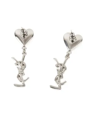 Saint Laurent ビンテージ 2000s Cassandre-pendant ピアス - シルバー - サムネイル4