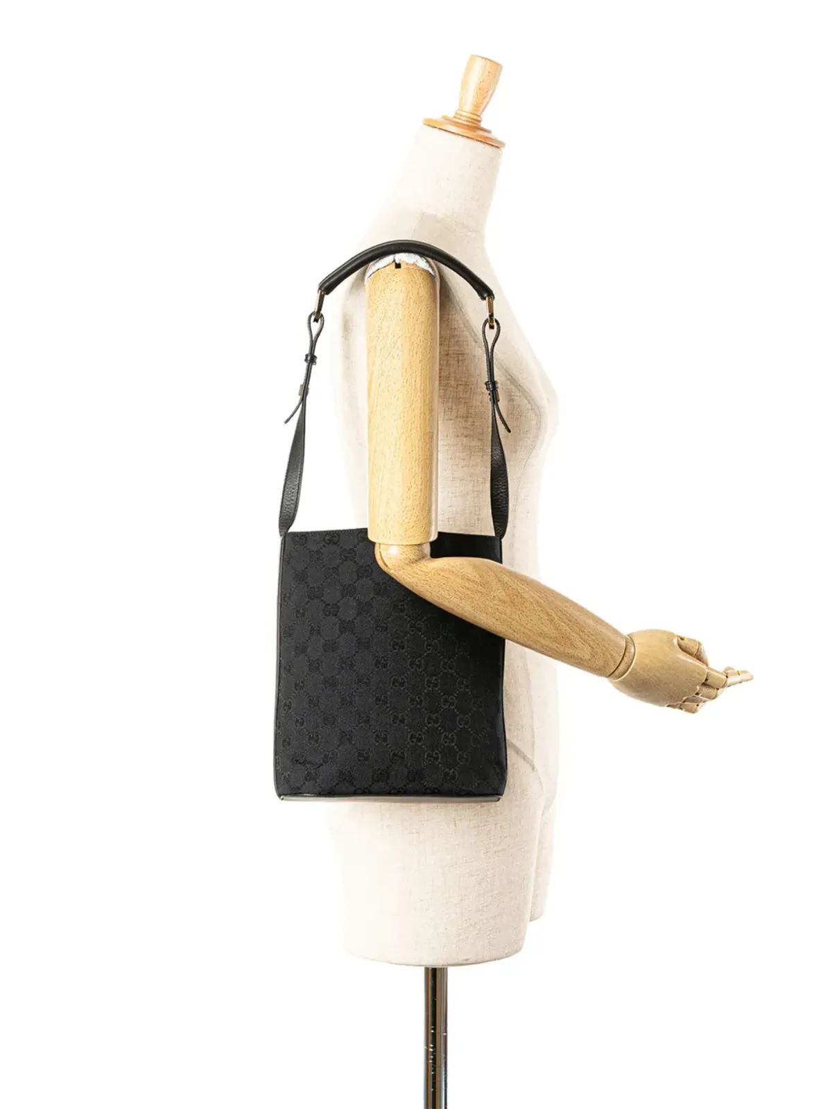 Gucci ビンテージ GG Canvas ショルダーバッグ ブルー - 画像2