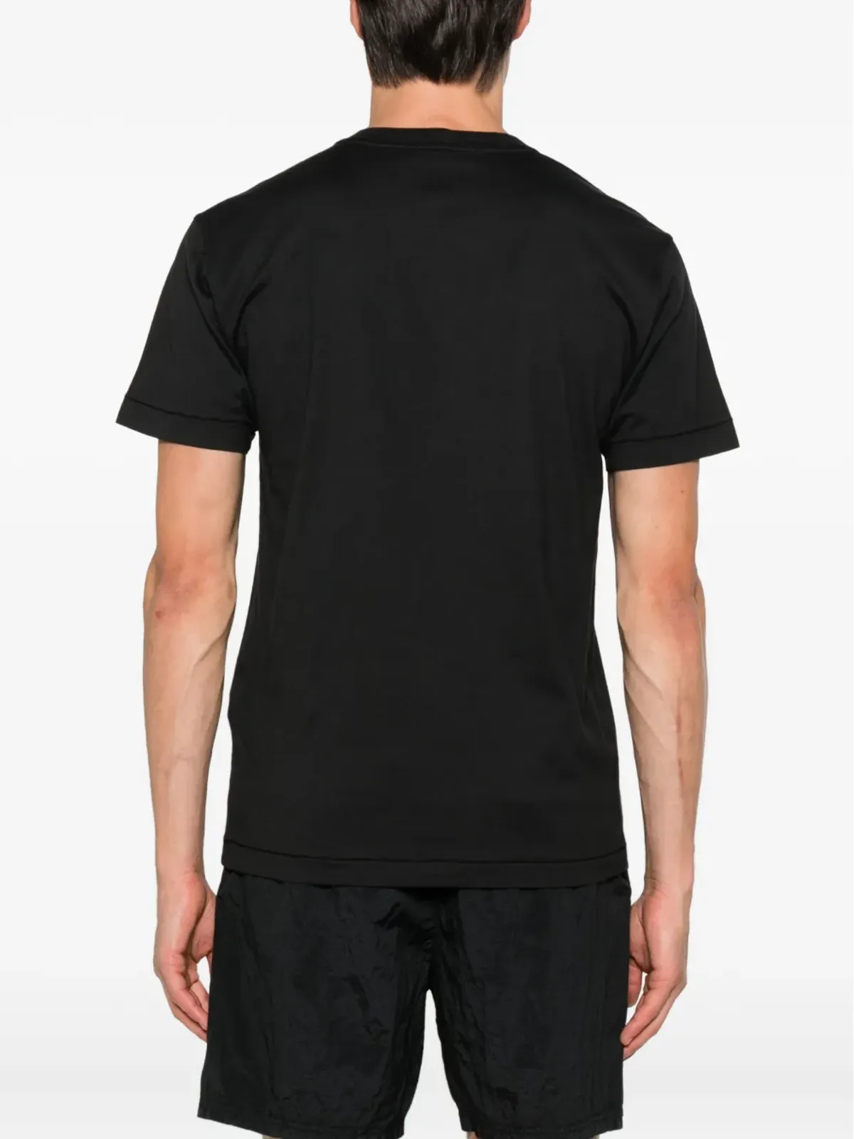 Stone Island ロゴパッチ半袖Tシャツ - ブラック - 画像3