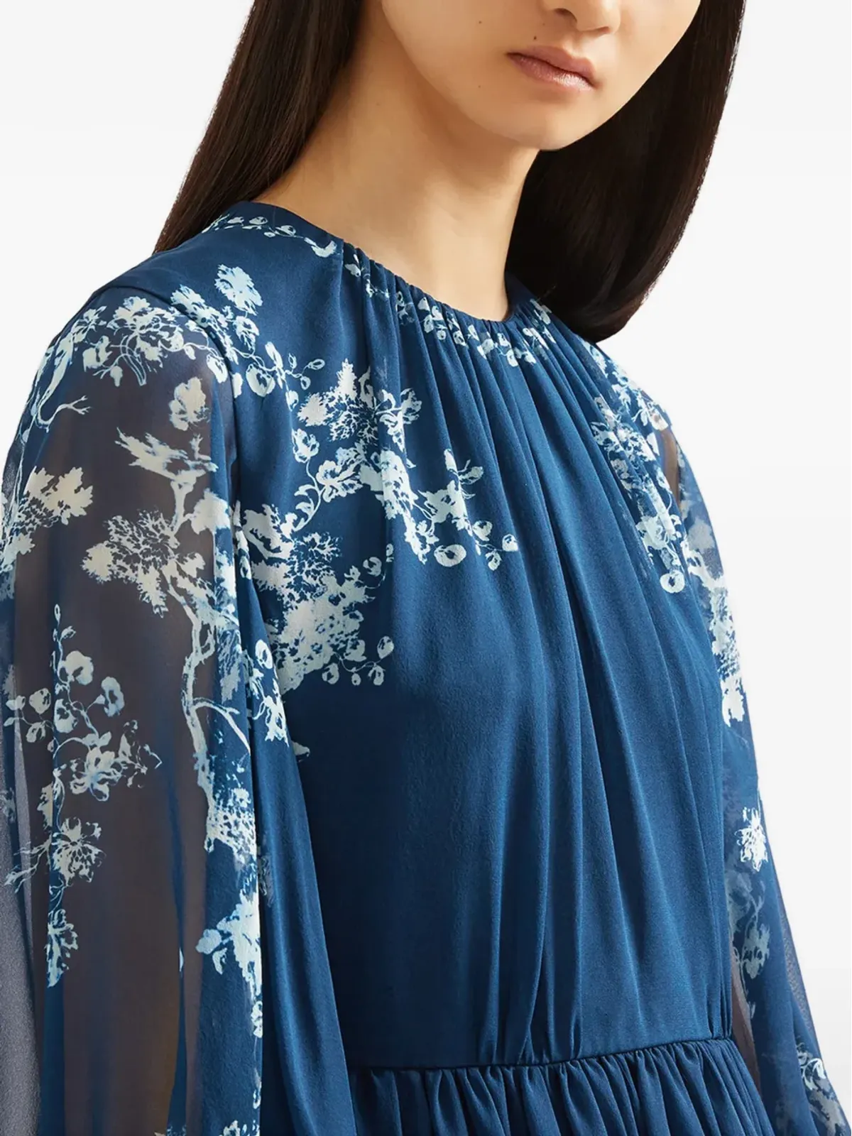 ERDEM 長袖プリントガウン - 画像5