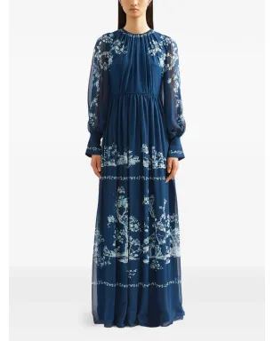 ERDEM 長袖プリントガウン - サムネイル3
