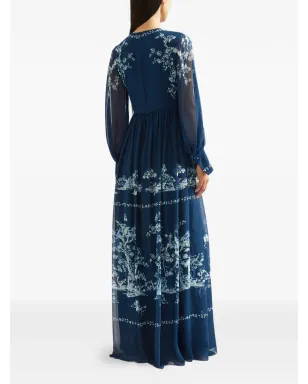 ERDEM 長袖プリントガウン - サムネイル4