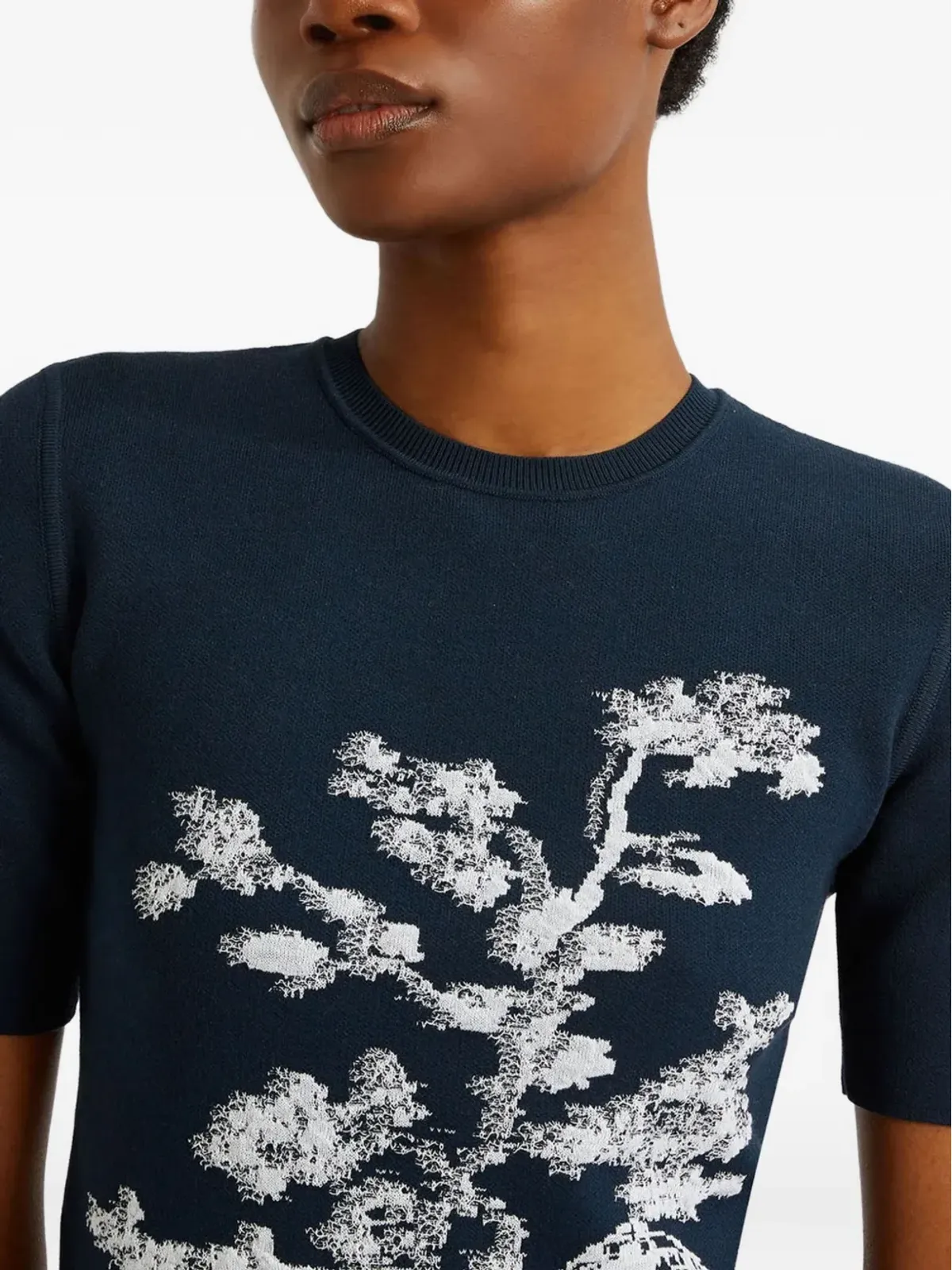 ERDEM ジャカードショートスリーブトップ - 画像4