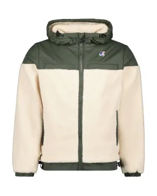 K-Way Le Vrai 3.0 Jildaz Orsetto sherpa-panelled hooded jacket - サムネイル1