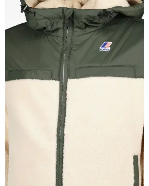 K-Way Le Vrai 3.0 Jildaz Orsetto sherpa-panelled hooded jacket - サムネイル2