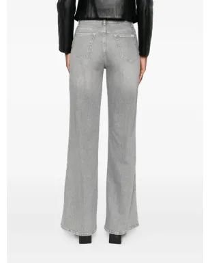 7 For All Mankind Lotta ハイウエスト ワイドレッグ ジーンズ - サムネイル4