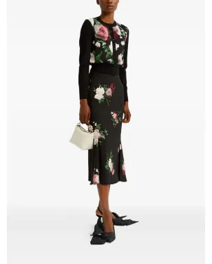 ERDEM フローラルプリント ウールカーディガン - サムネイル2