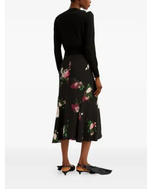 ERDEM フローラルプリント ウールカーディガン - サムネイル3