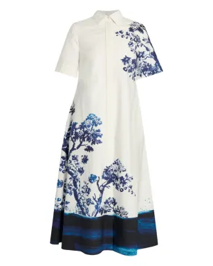 ERDEM 短袖花柄ミディドレス - サムネイル1