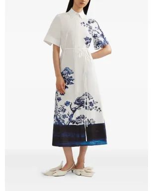 ERDEM 短袖花柄ミディドレス - サムネイル5