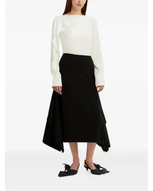 ERDEM フリル付きミディスカート - サムネイル5