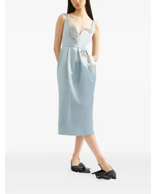 ERDEM ビジュー付きミディドレス ブルー - サムネイル2