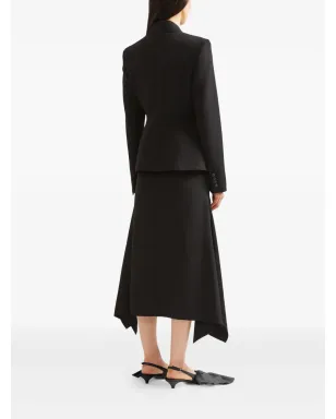 ERDEM 花柄アップリケ付きシングルブレストブレザー - ブラック - サムネイル3