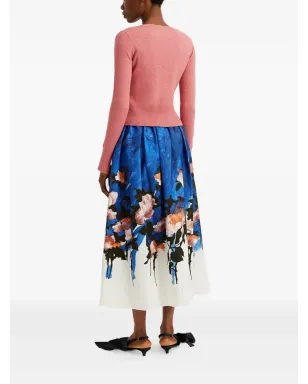 ERDEM エンベリッシュド Vネック カーディガン ピンク - サムネイル3