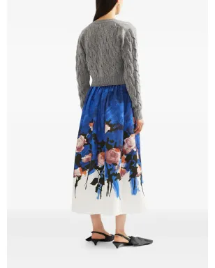 ERDEM ケーブル編みカーディガン - グレー - サムネイル3