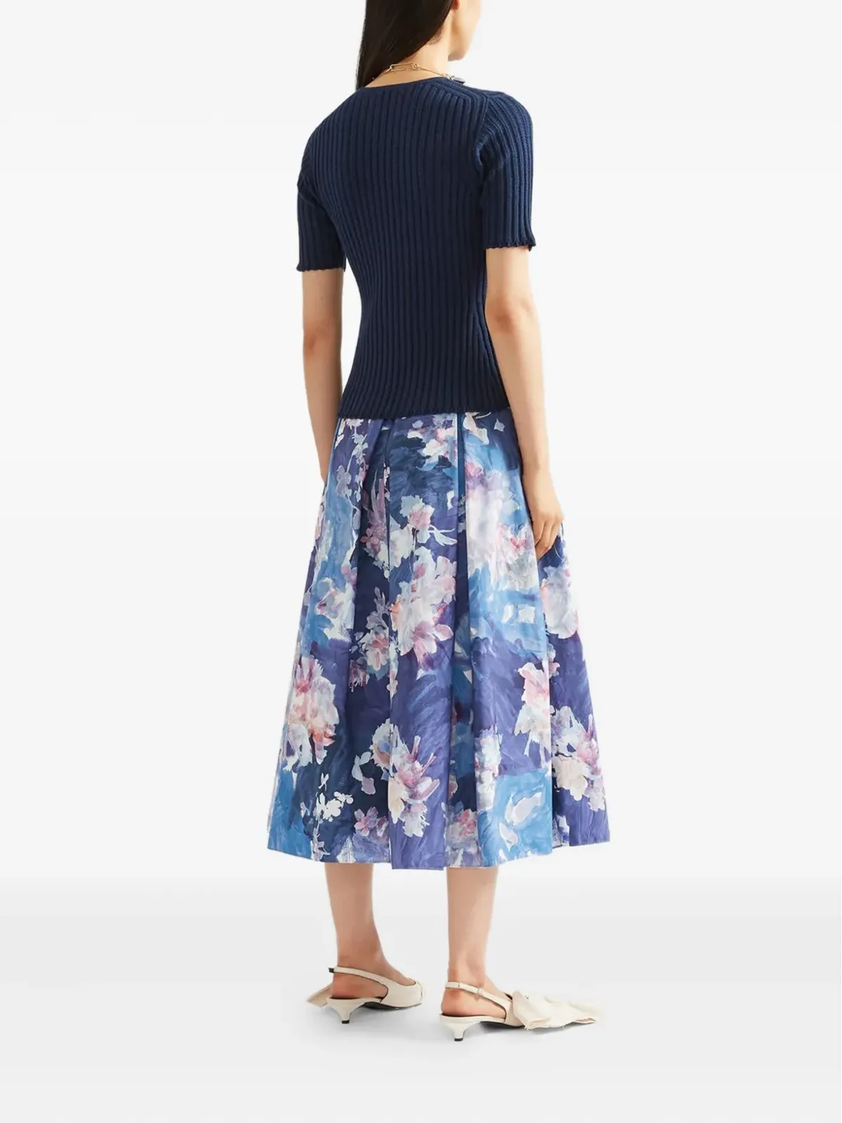 ERDEM リブ編みの半袖トップス - 画像4