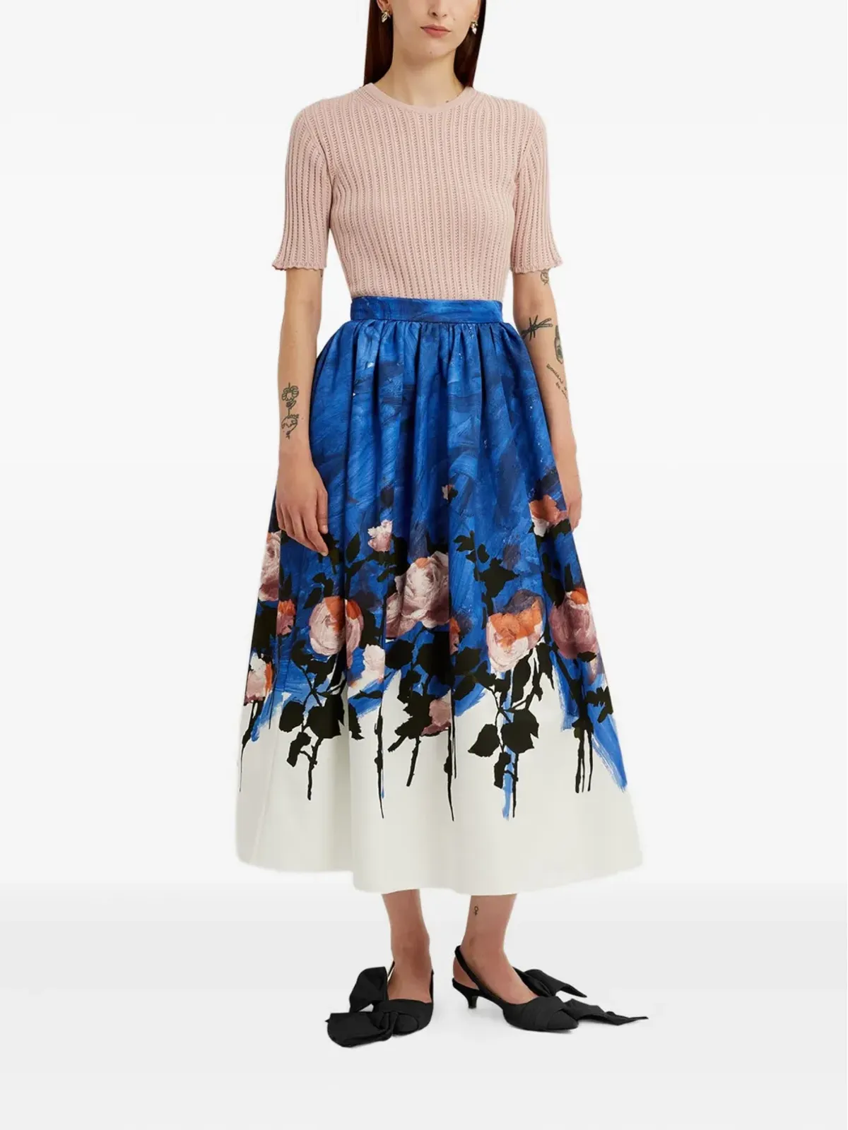 ERDEM リブ編みトップス - ピンク - 画像2