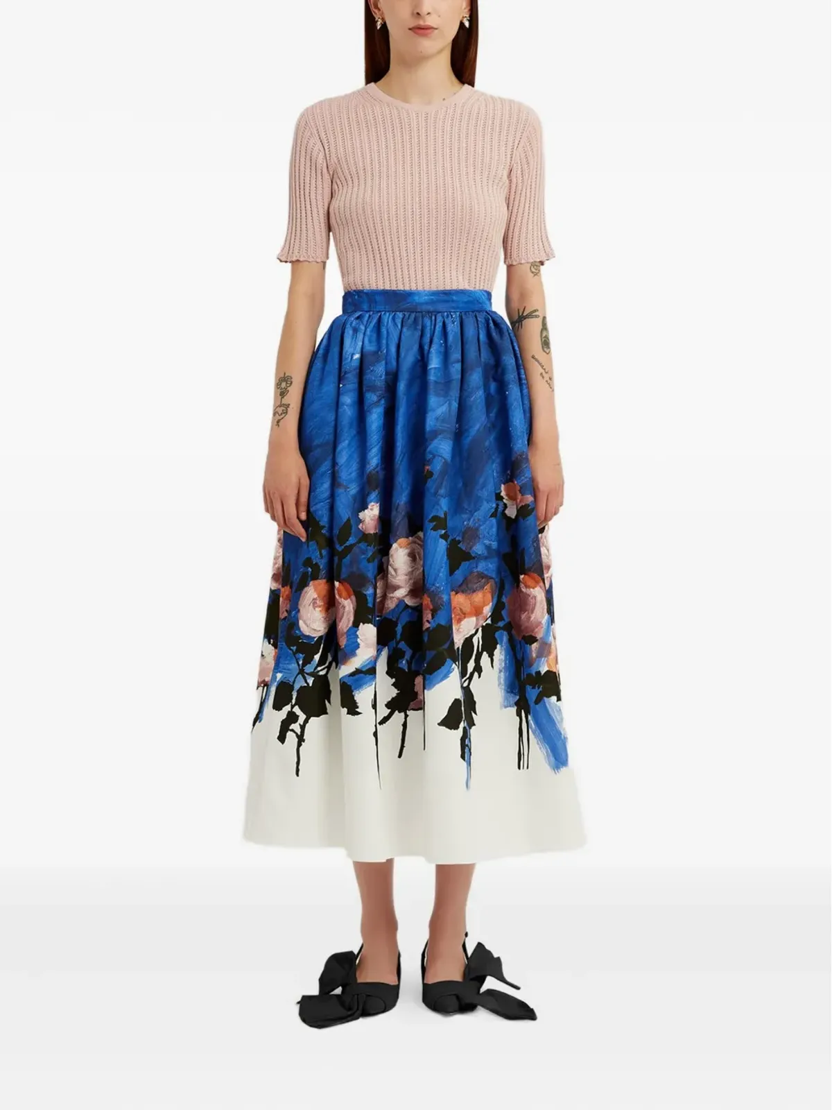 ERDEM リブ編みトップス - ピンク - 画像3