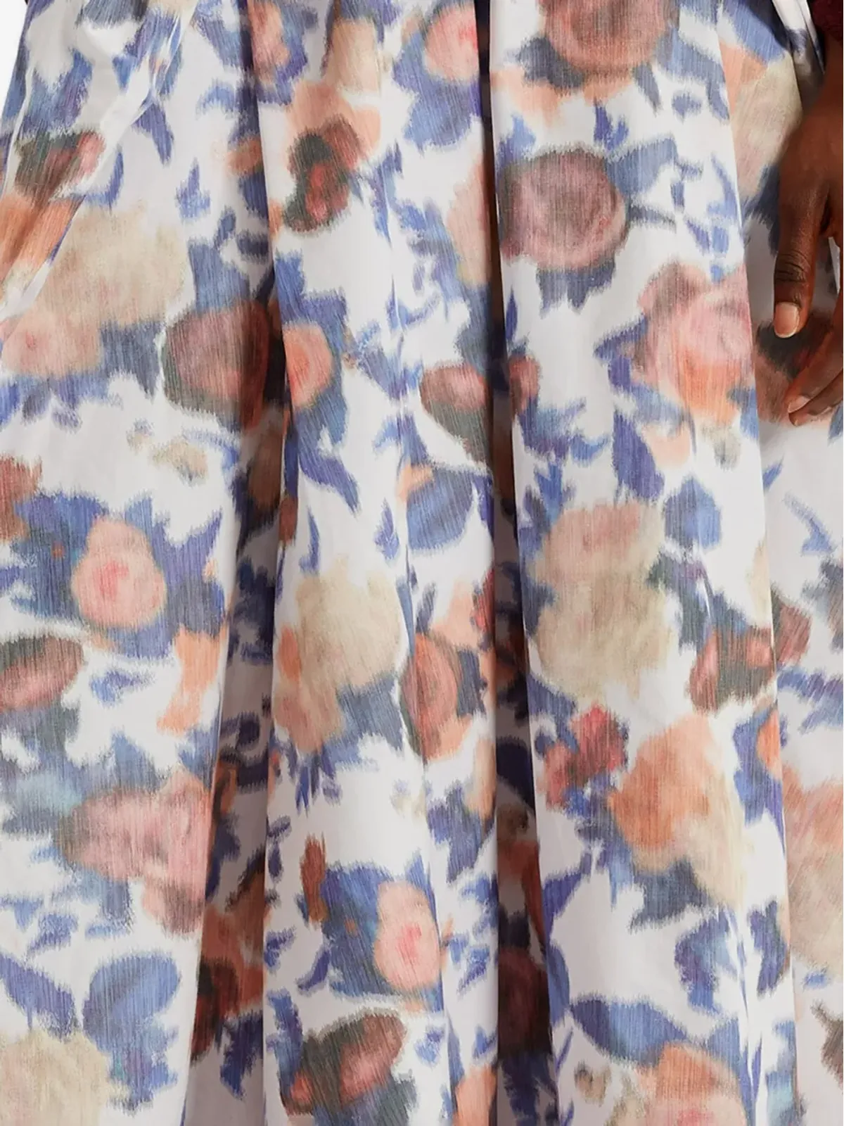 ERDEM 花柄プリント マキシスカート パープル - 画像4