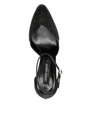 Giorgio Armani クリスタル装飾アンクルストラップパンプス - サムネイル4