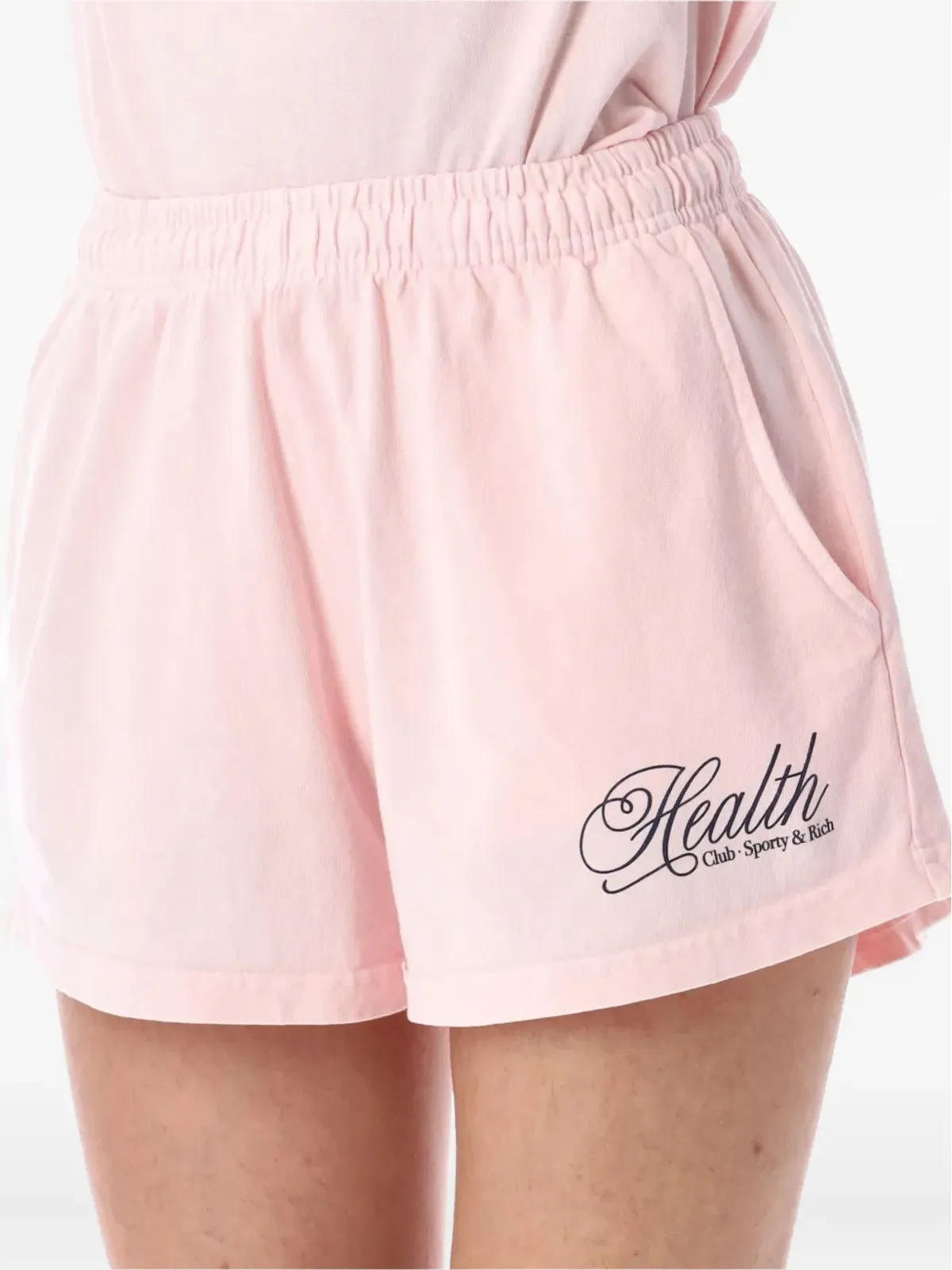 Sporty & Rich Health Script Discoショーツ - 画像3