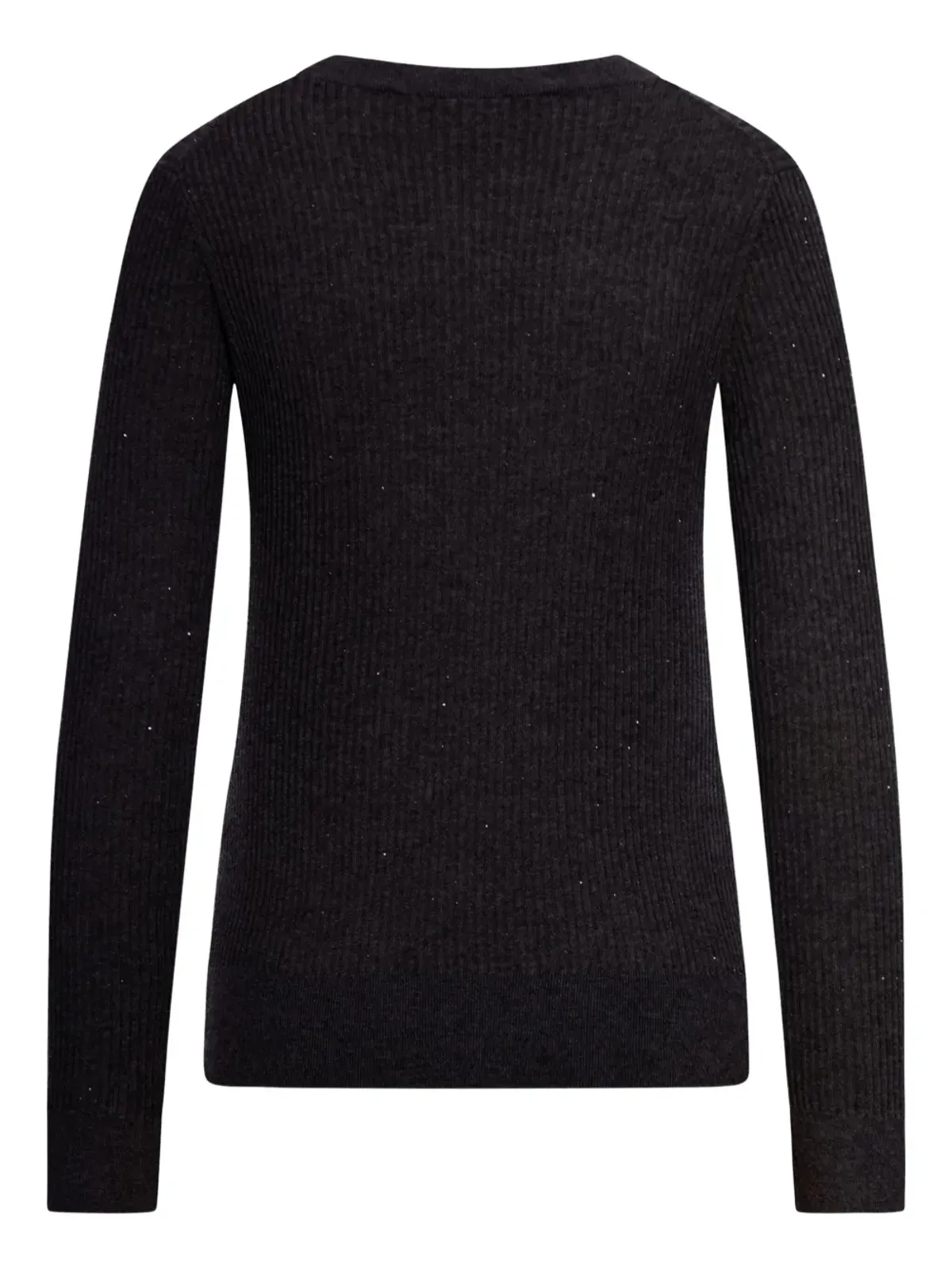 Max Mara マラブ リブ編み スパンコール付きセーター（ブラック） - 画像2