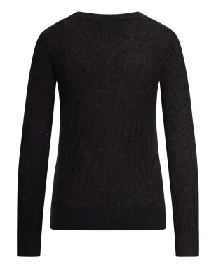 Max Mara マラブ リブ編み スパンコール付きセーター（ブラック） - サムネイル2
