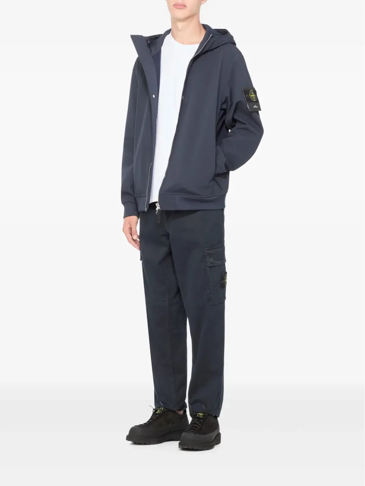 Stone Island ロゴパッチ クルーネック Tシャツ - 画像2