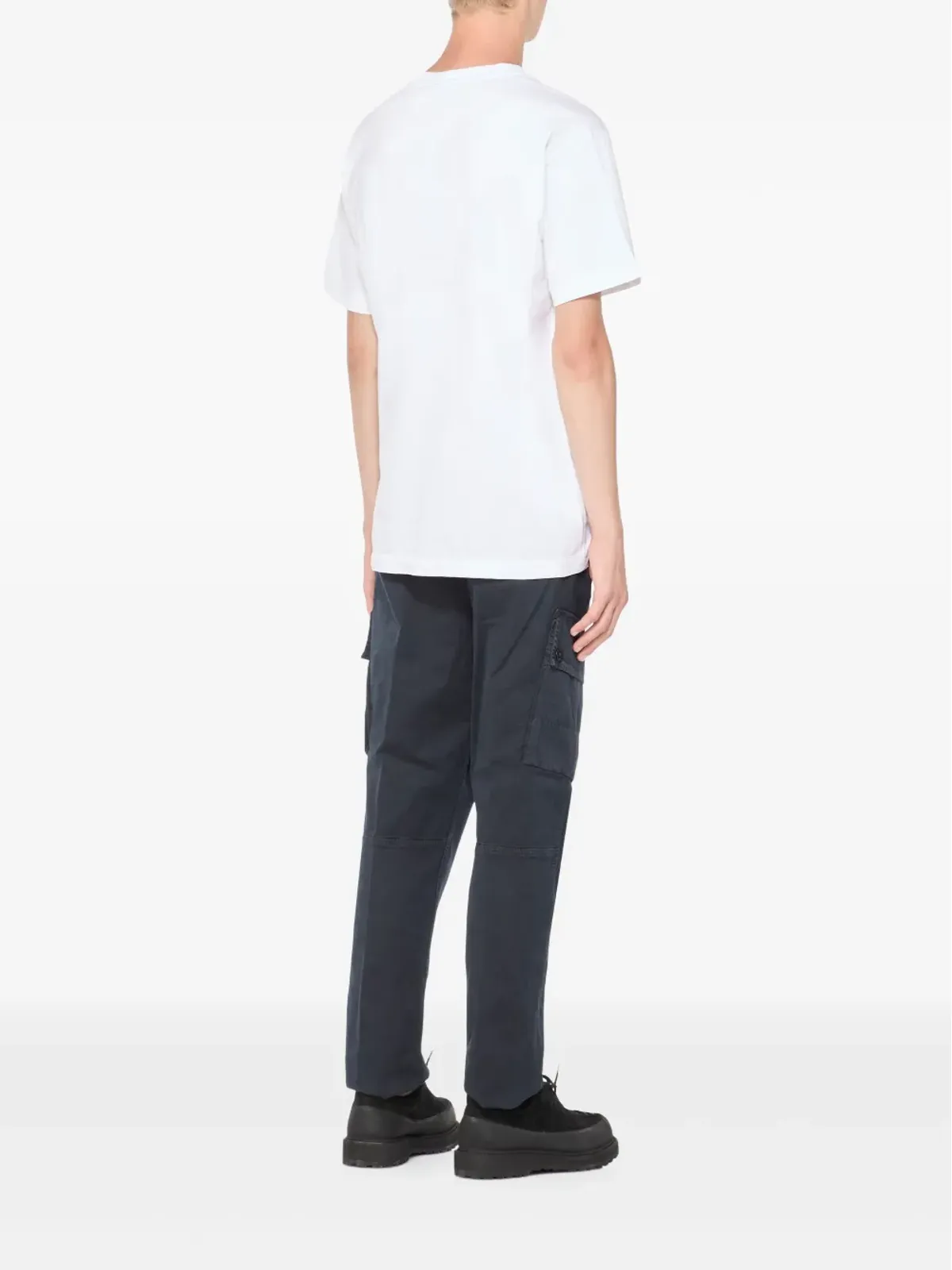 Stone Island ロゴパッチ クルーネック Tシャツ - 画像4