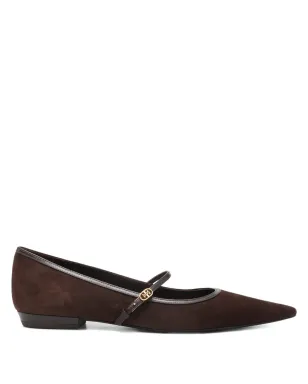 Tory Burch ダブルTバックル Mary Jane バレエフラット - サムネイル1