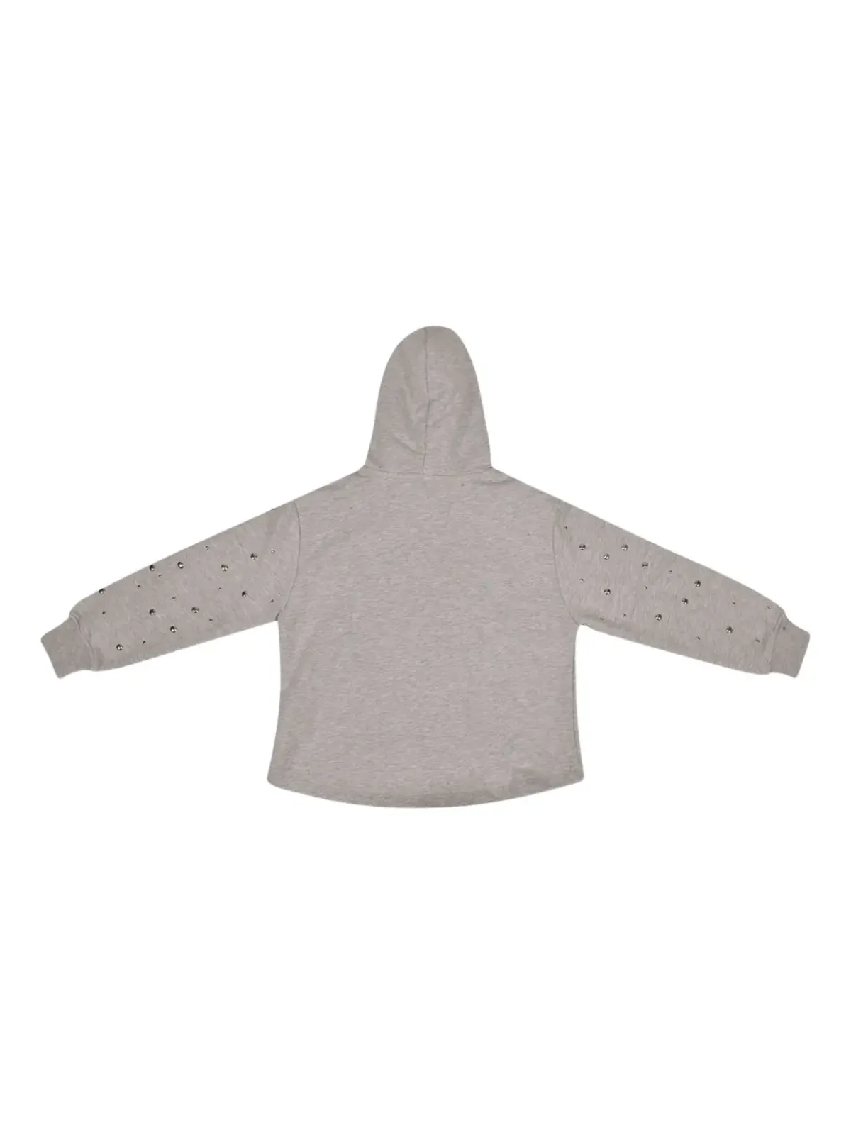 MSGM Kids hooded embellished hoodie - Grey - 画像2