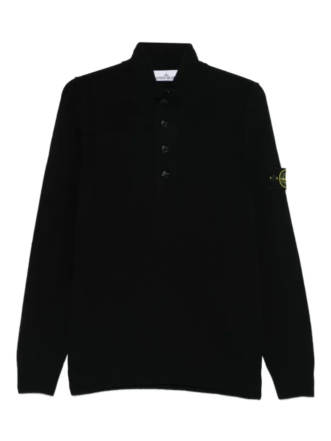 Stone Island Stone Island ハイネックボタン付きウールセーターの商品画像