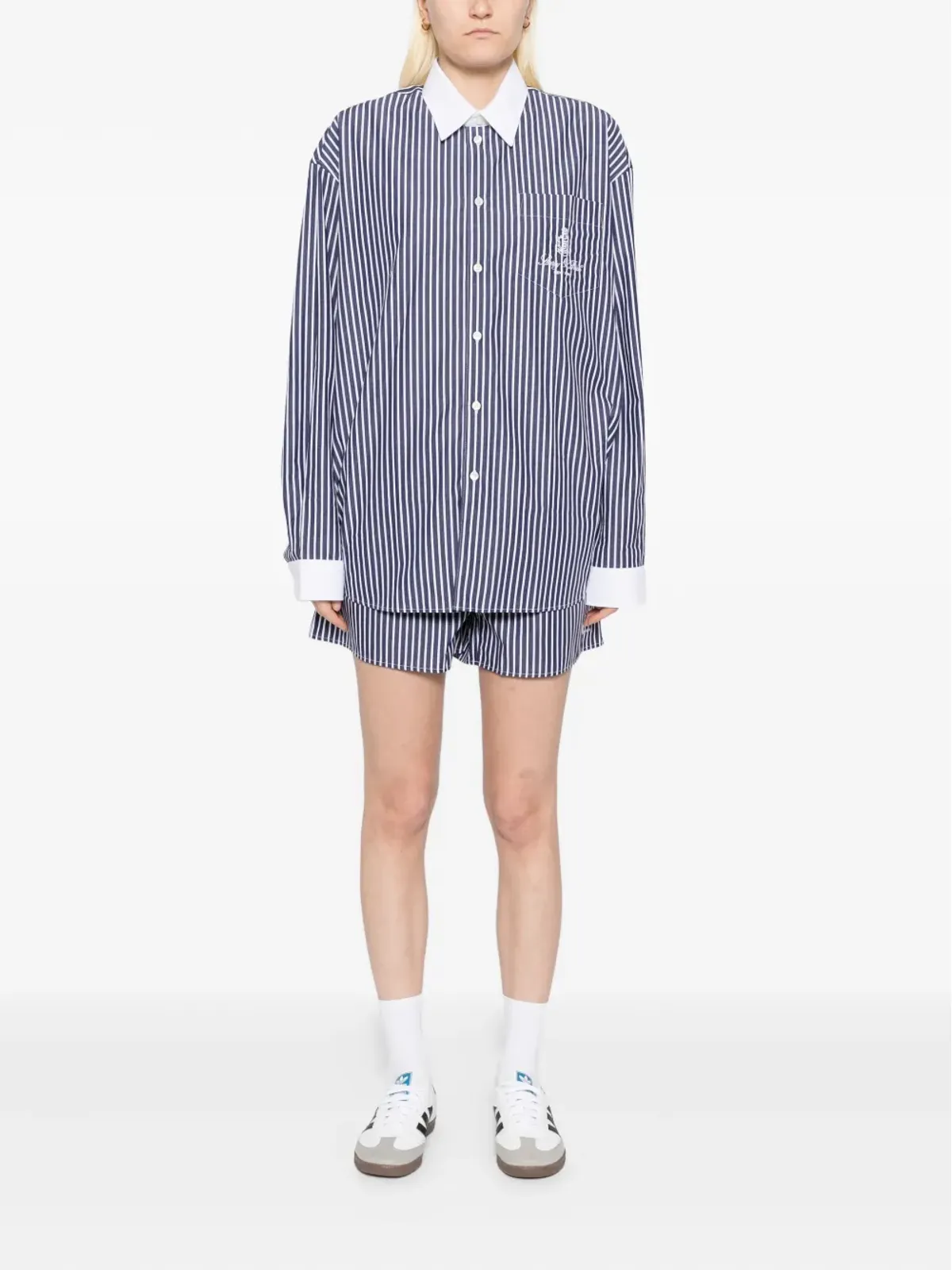 Sporty & Rich Vendome ストライプシャツ - 画像2