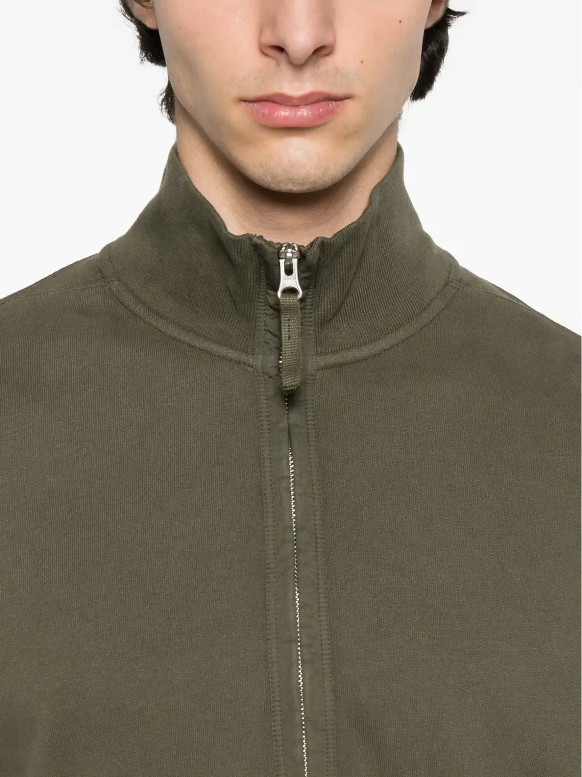Stone Island 6100028 ハーフジップ・パッチロゴ セーター - 画像5