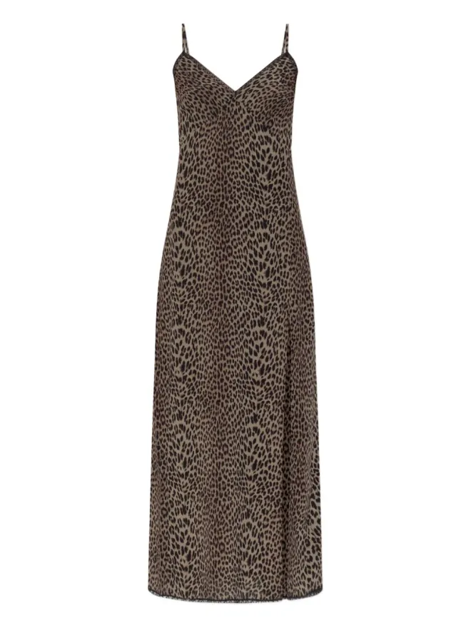 Zadig&Voltaire Zadig&Voltaire レオパード柄スリップドレス - ブラウンの商品画像