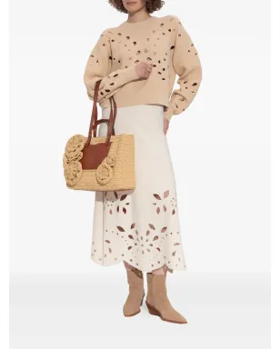 Ulla Johnson Vanessaカットアウトリブニットセーター - Neutrals - サムネイル2