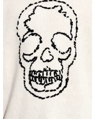 Zadig&Voltaire スカル刺繍入りダメージ加工ニットセーター - サムネイル5