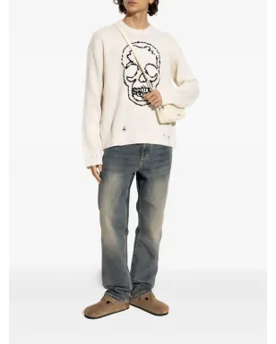 Zadig&Voltaire スカル刺繍入りダメージ加工ニットセーター - サムネイル2