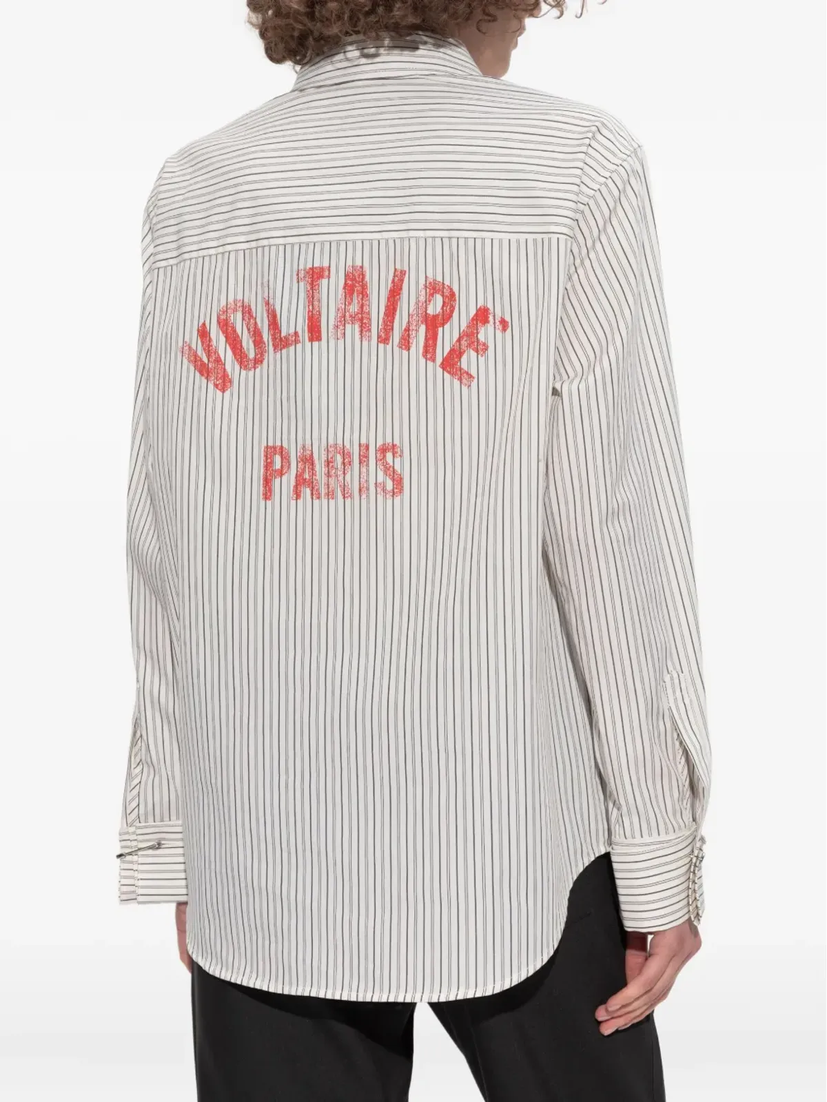 Zadig&Voltaire ストライプ ピンカフ シャツ - 画像4