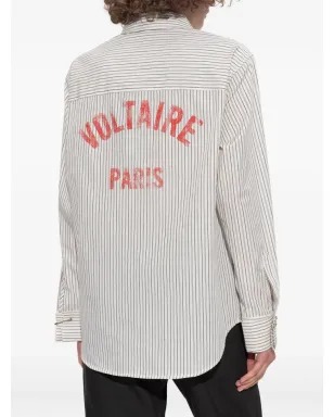 Zadig&Voltaire ストライプ ピンカフ シャツ - サムネイル4
