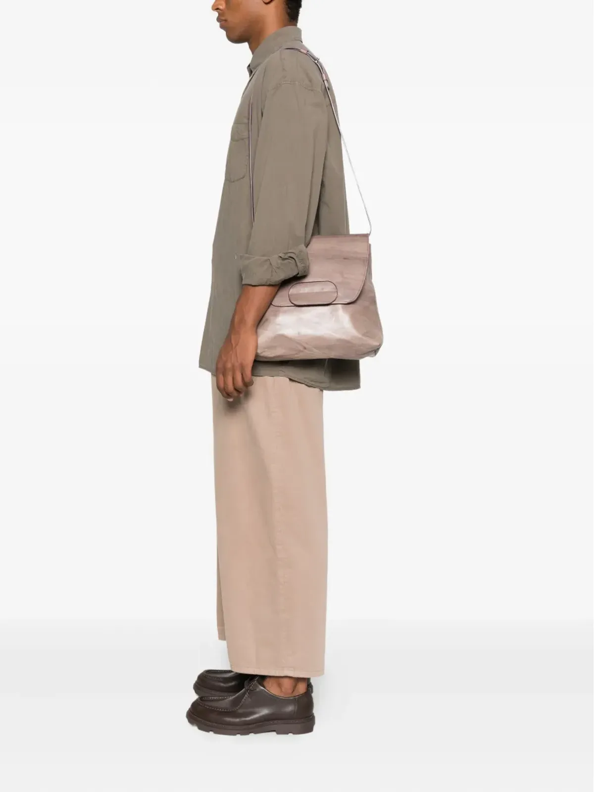 Cecchi De Rossi フラップディテール レザーショルダーバッグ - 画像2