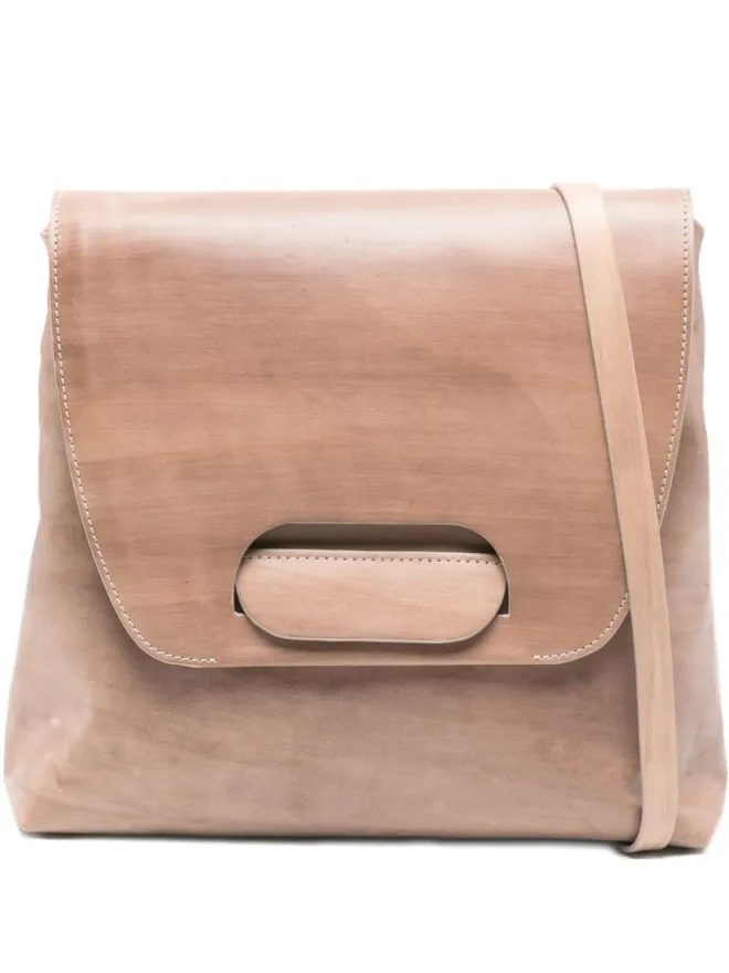 Cecchi De Rossi Cecchi De Rossi レザーフラップディテールショルダーバッグの商品画像