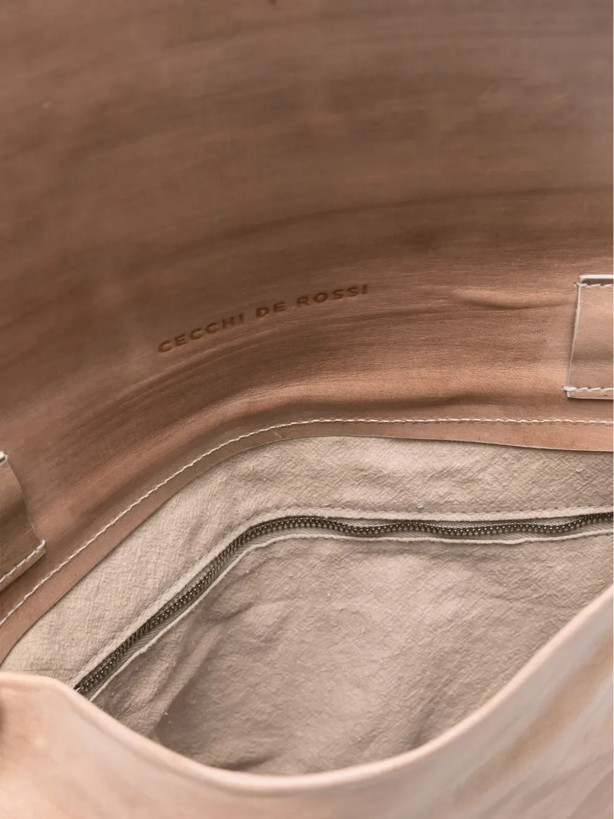 Cecchi De Rossi レザーフラップディテールショルダーバッグ - 画像5