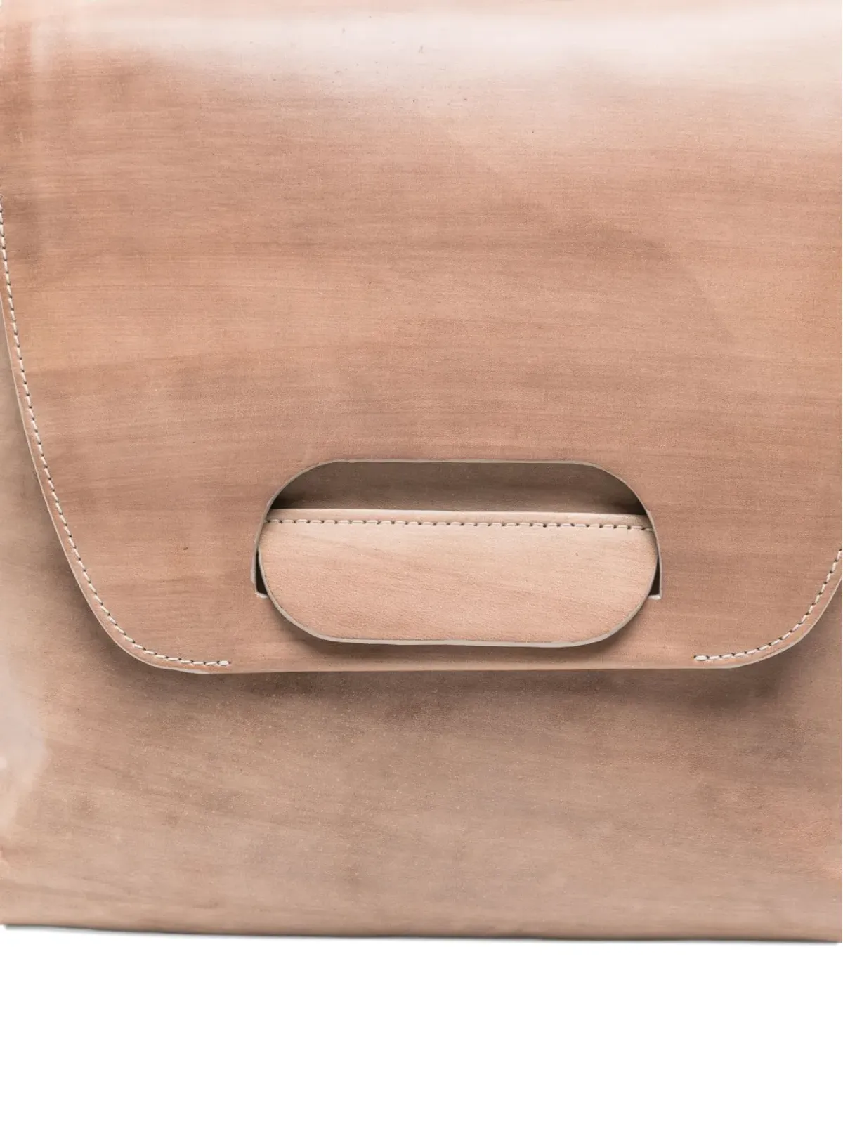 Cecchi De Rossi レザーフラップディテールショルダーバッグ - 画像4