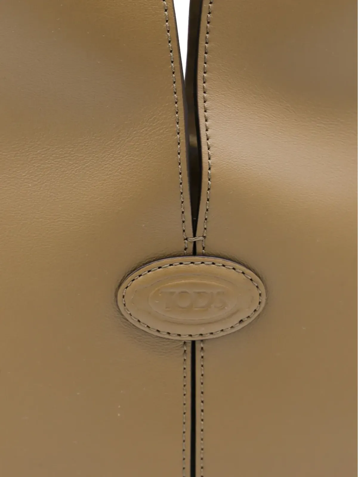 Tod's ダブルハンドル レザートートバッグ ブラウン - 画像4