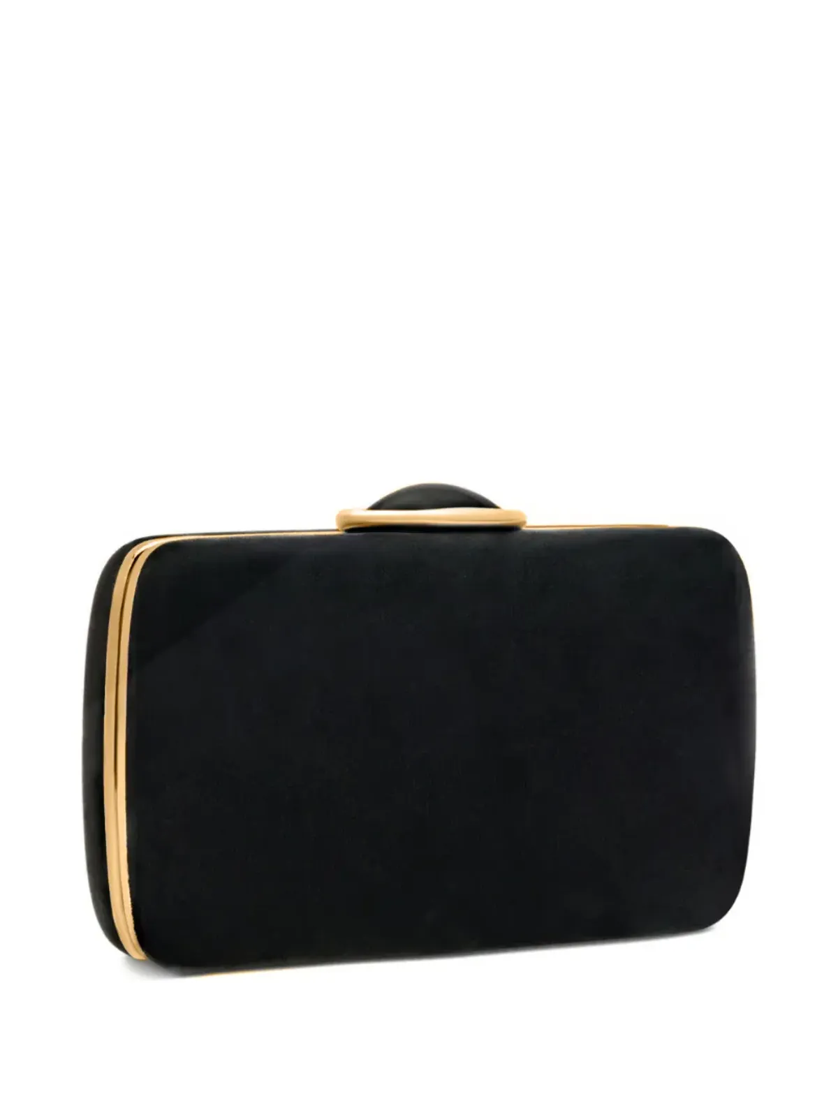 Oscar de la Renta O Minaudière ベルベット クラッチバッグ（ブラック） - 画像2