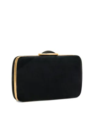 Oscar de la Renta O Minaudière ベルベット クラッチバッグ（ブラック） - サムネイル2